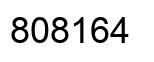 Number 808164 black image