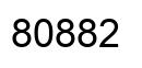 Number 80882 black image