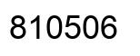 Number 810506 black image