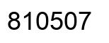 Número 810507 imagen negro