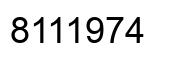 Número 8111974 imagen negro