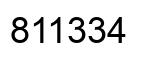 Número 811334 imagen negro