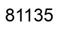 Número 81135 imagen negro