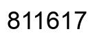 Número 811617 imagen negro