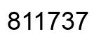 Number 811737 black image
