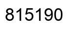 Number 815190 black image
