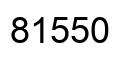 Number 81550 black image