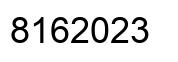 Número 8162023 imagen negro