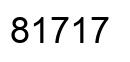 Number 81717 black image