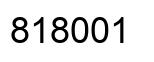 Number 818001 black image
