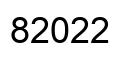 Number 82022 black image