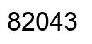 Número 82043 imagen negro