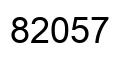Número 82057 imagen negro