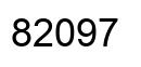Number 82097 black image