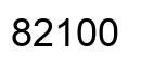 Number 82100 black image