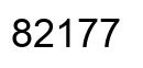 Número 82177 imagen negro