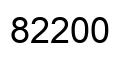 Number 82200 black image