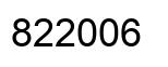 Number 822006 black image