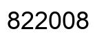 Number 822008 black image