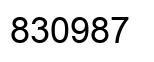 Número 830987 imagen negro