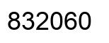 Number 832060 black image