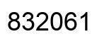 Number 832061 black image