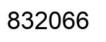 Number 832066 black image