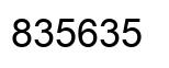 Number 835635 black image