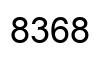 Number 8368 black image