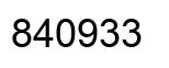 Número 840933 imagen negro