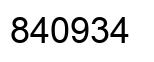 Número 840934 imagen negro