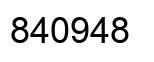Número 840948 imagen negro