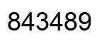 Number 843489 black image