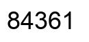 Número 84361 imagen negro