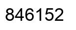 Número 846152 imagen negro