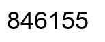 Número 846155 imagen negro