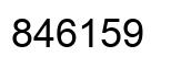 Número 846159 imagen negro