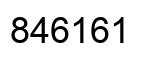 Número 846161 imagen negro