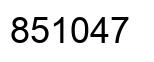Número 851047 imagen negro