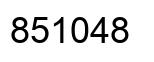 Número 851048 imagen negro