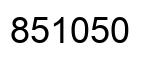 Número 851050 imagen negro