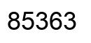 Number 85363 black image