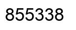 Number 855338 black image