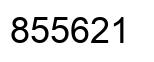 Number 855621 black image