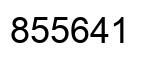 Number 855641 black image