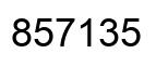 Number 857135 black image
