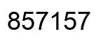 Number 857157 black image