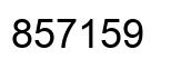 Number 857159 black image