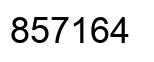 Number 857164 black image