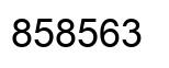 Number 858563 black image